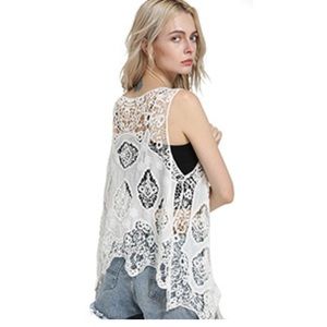 Jastie open stitch cardigan